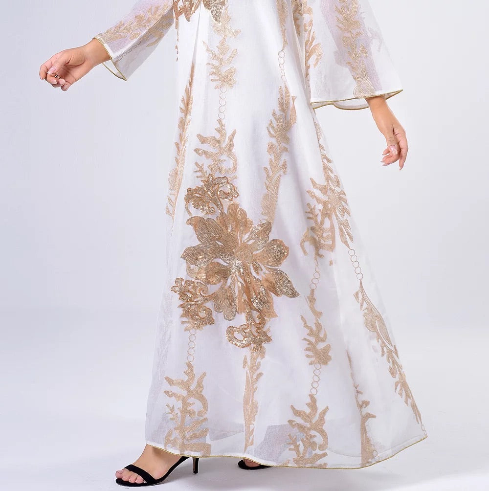 Jamila Sequins Kaftan