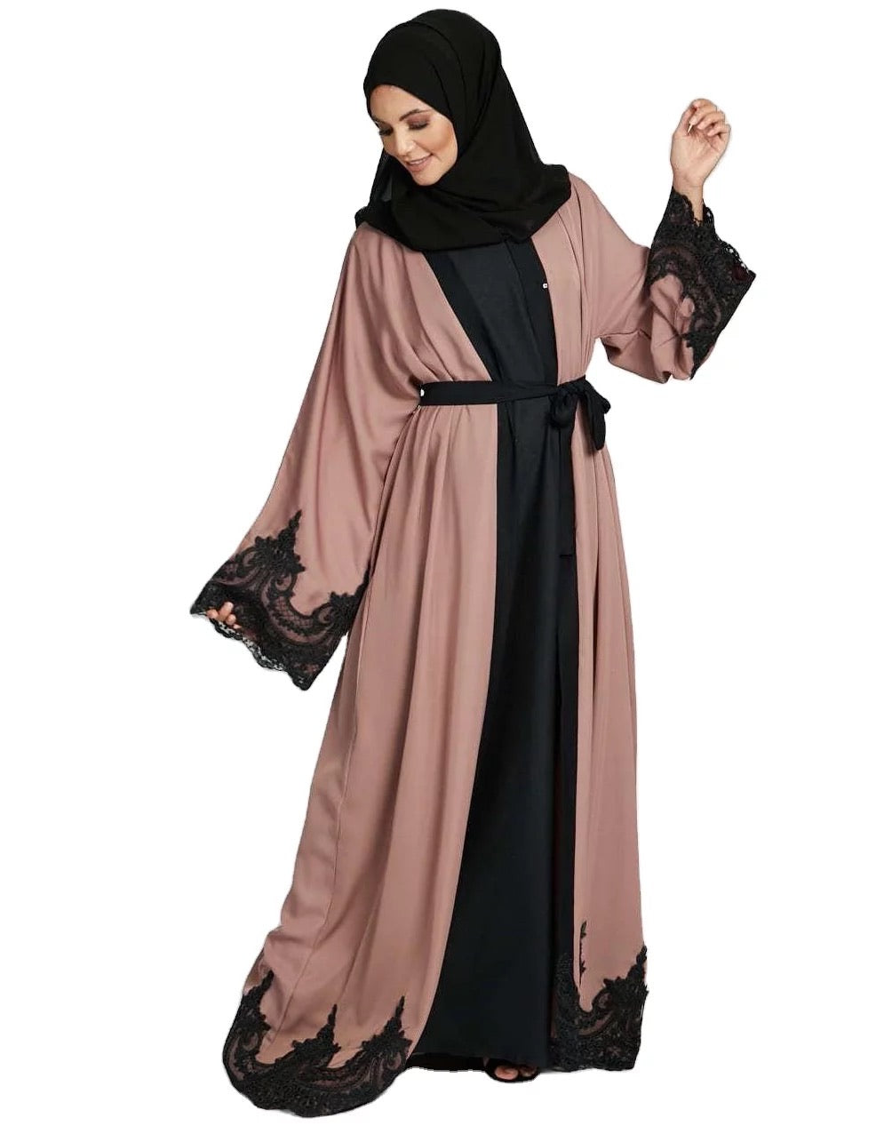 Hadeel Lace Abaya Robe