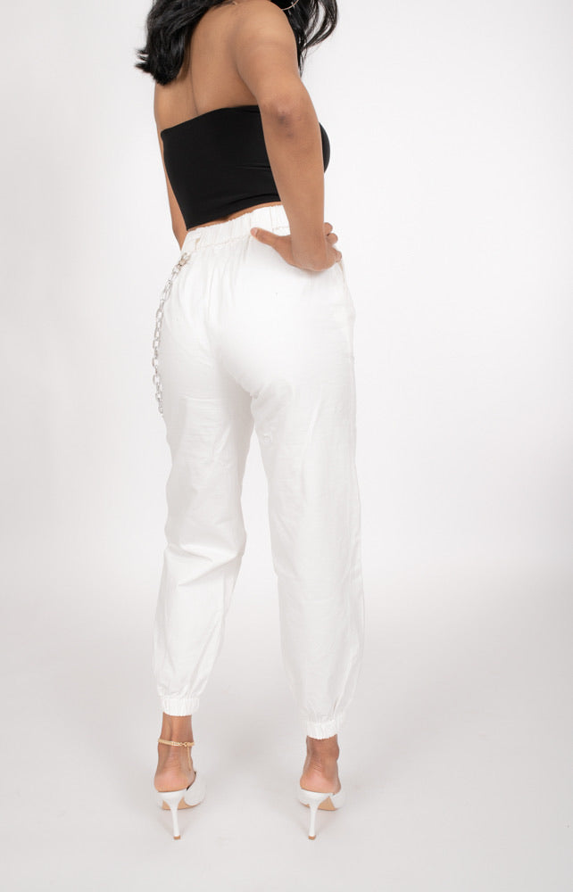 Cream Kyra cargo pant