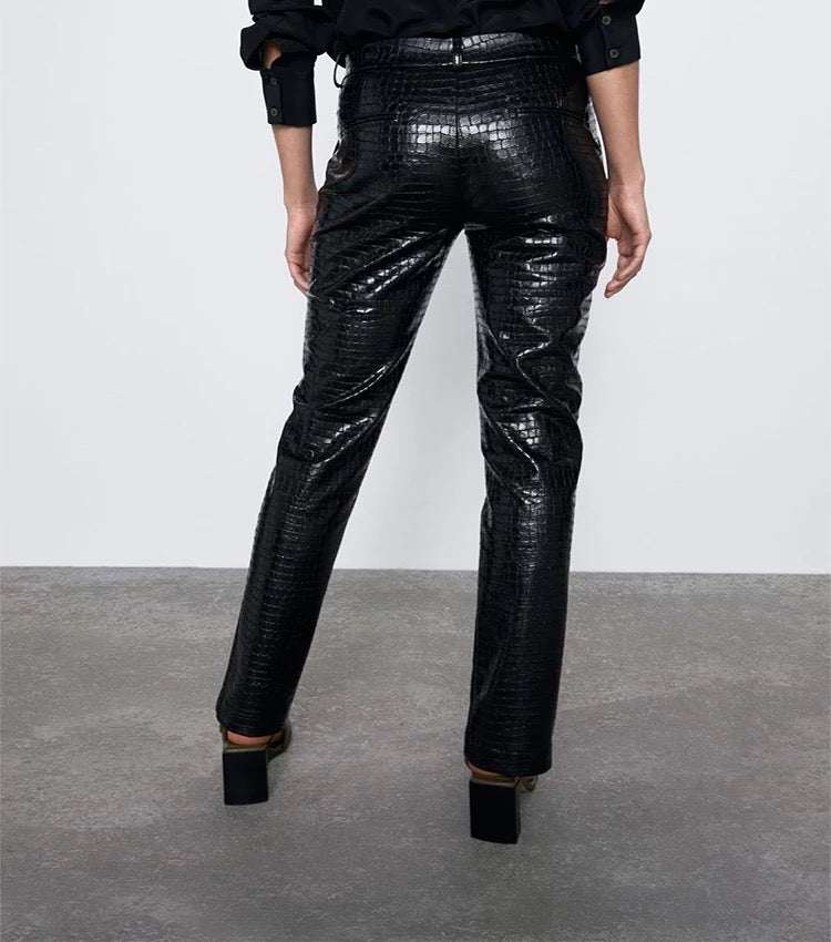 Katie Vegan Leather Leggings