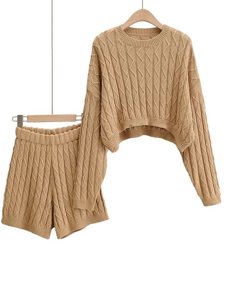 Olivia Knit Shorts Set