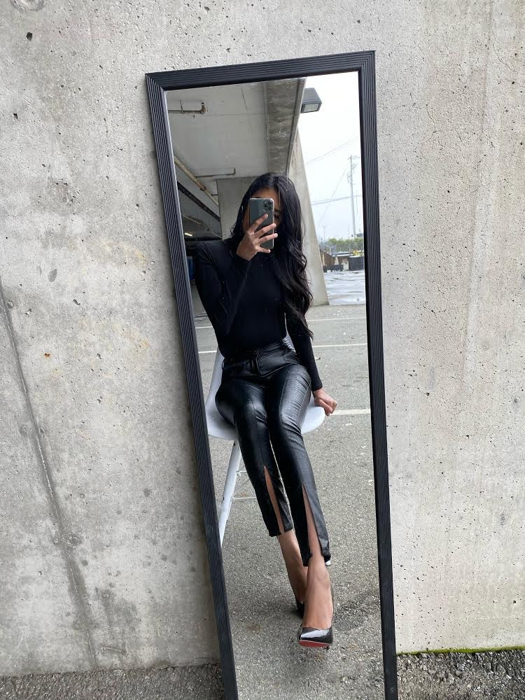 Katie Vegan Leather Leggings