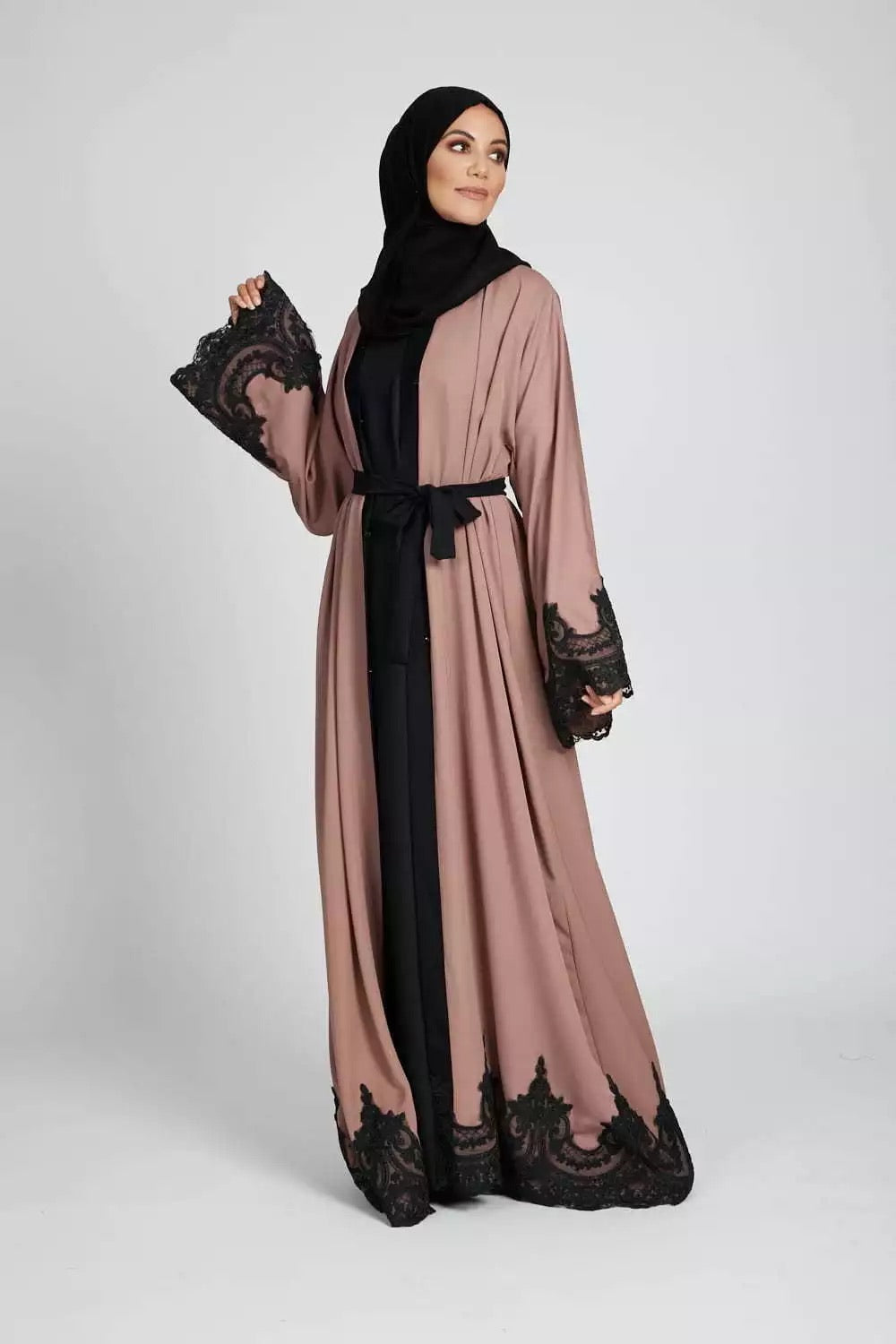 Hadeel Lace Abaya Robe