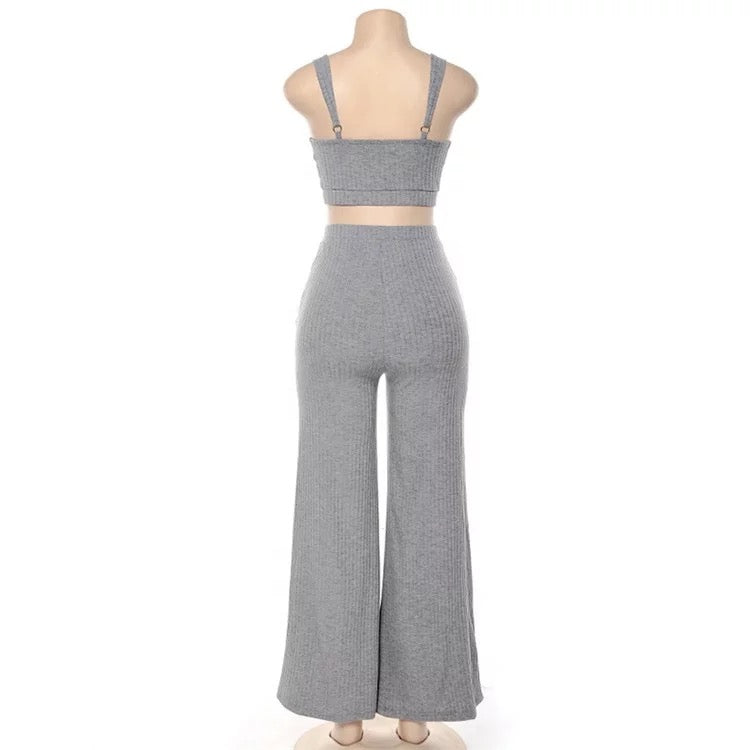 Gray Vanna Pants Set